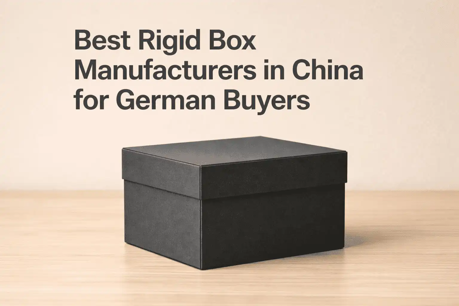 Best Rigid Box Manufacturers in China for German Buyers